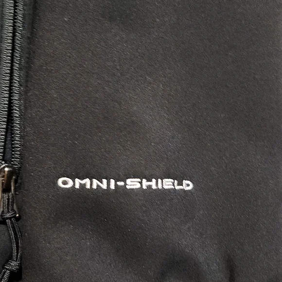 Columbia Omni Shield Black Soft-Shell Zip Up Jacket Men's Large